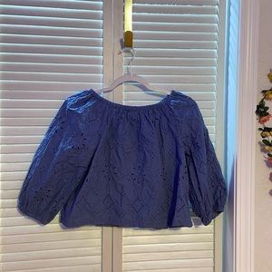 GAP Blue Long Sleeve Blouse